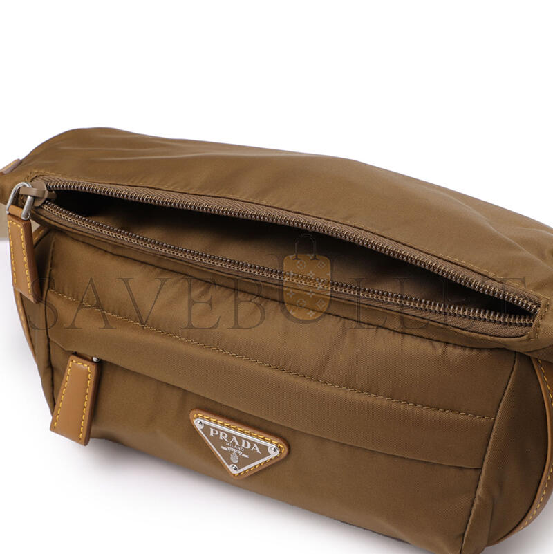 PRADA RE-NYLON×LEATHER SHOULDER BAG 2VH171 (20*12.5*10cm) 